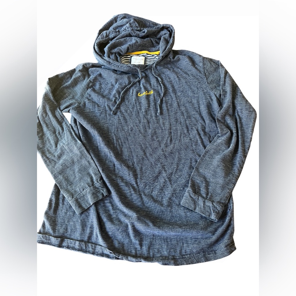 Men's Blue Hoodie Shirt - Size Medium